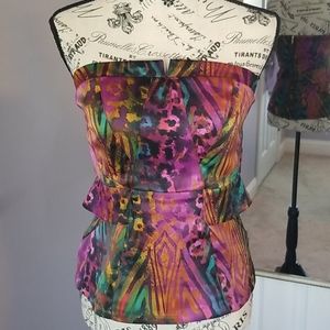 XOXO strapless corset top